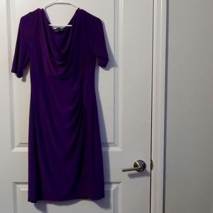 Women purple short dress